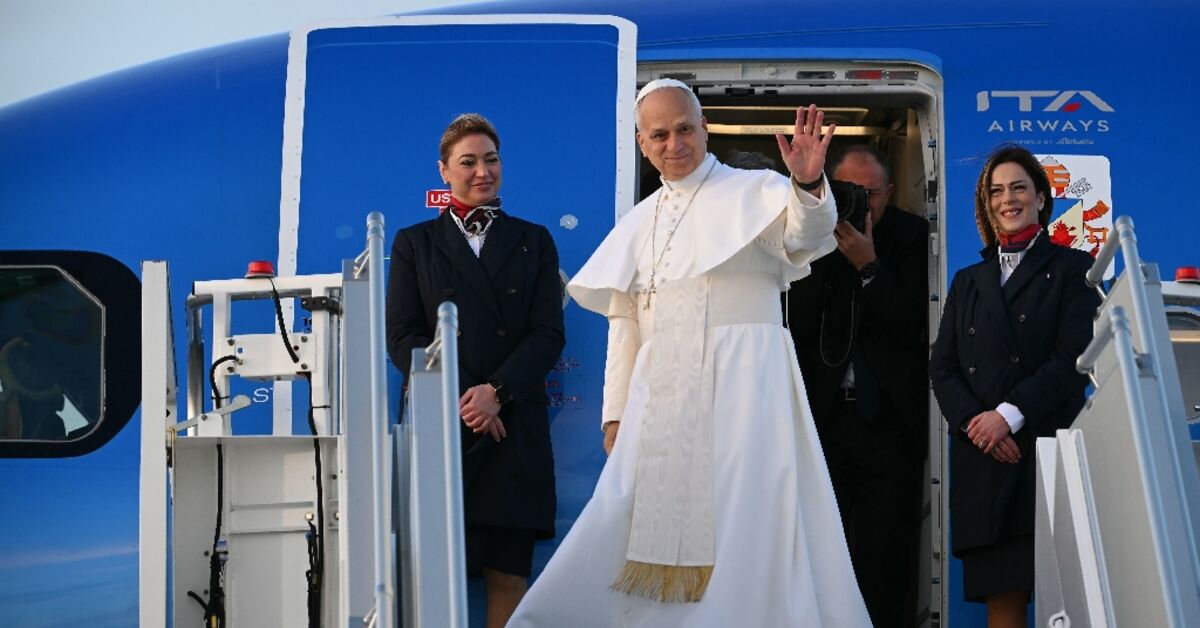 Pope lands in Turkey to meet Erdogan on first overseas trip