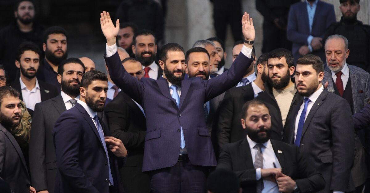 Syria’s Sharaa in Aleppo a year after fall of second city