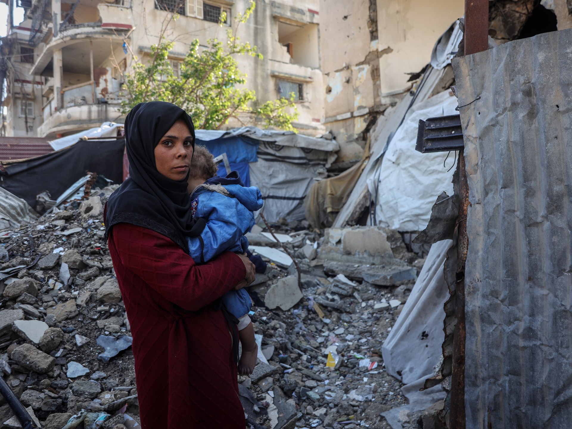 Tragedy in Gaza as winter storm turns family’s shelter into rubble | Israel-Palestine conflict