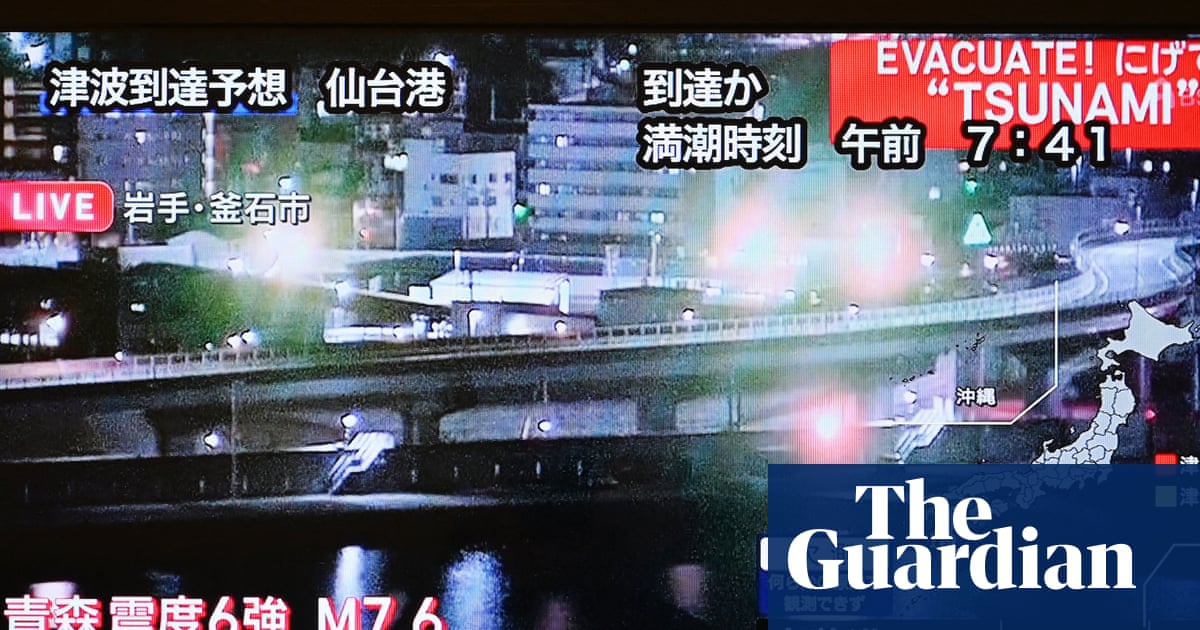 Japan tells residents to evacuate as powerful earthquake strikes north-east | Japan