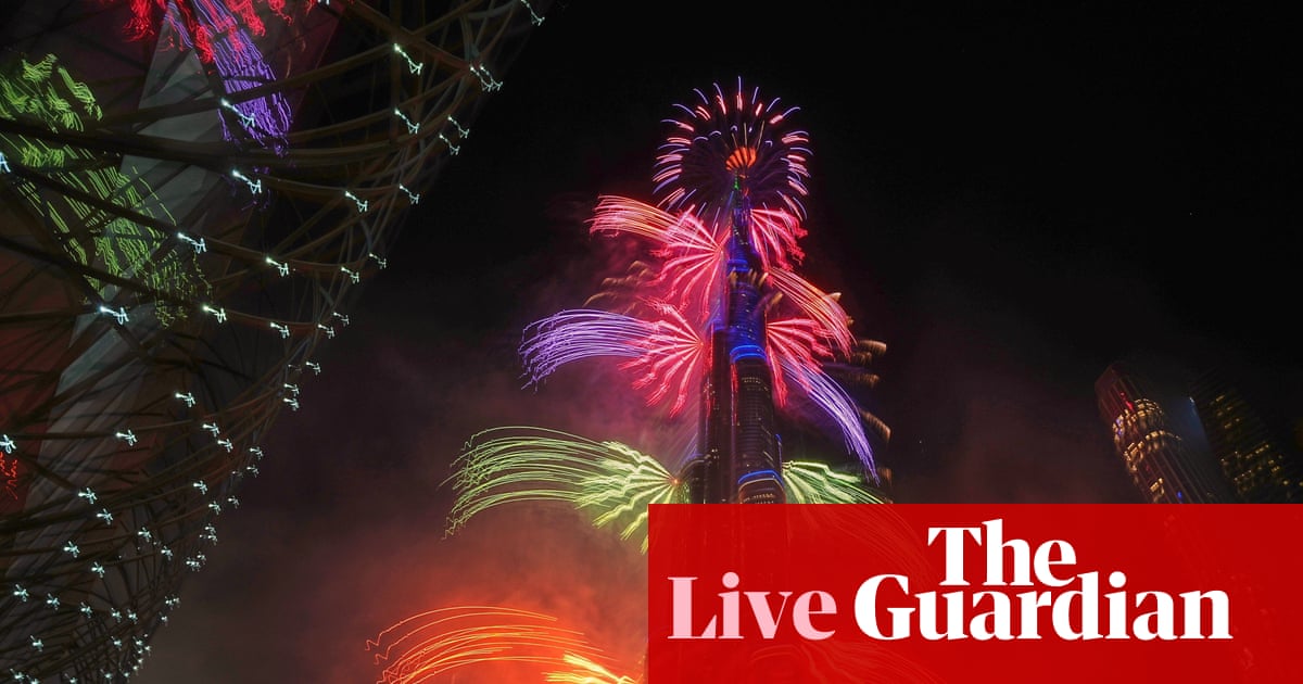New Year’s Eve live: Dubai sees in 2026 with dazzling fireworks display as countries welcome new year | New year