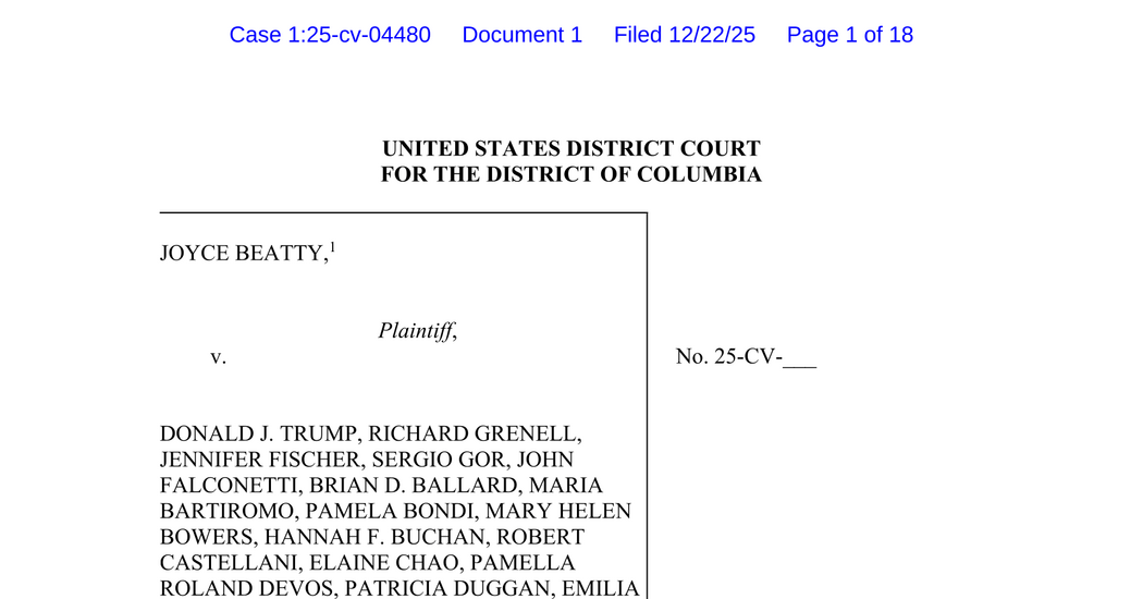 Lawmaker Sues Trump to Remove Name From Kennedy Center