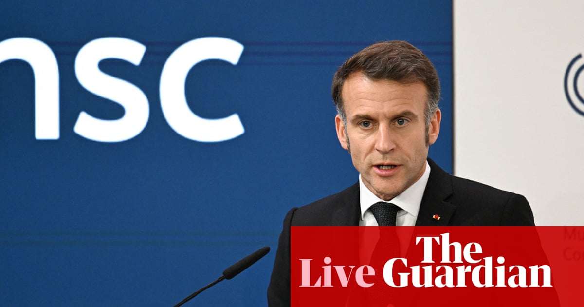 Macron swipes at Trump tariffs and Greenland threats; Zelenskyy has strong words for Russia – as it happened | Europe