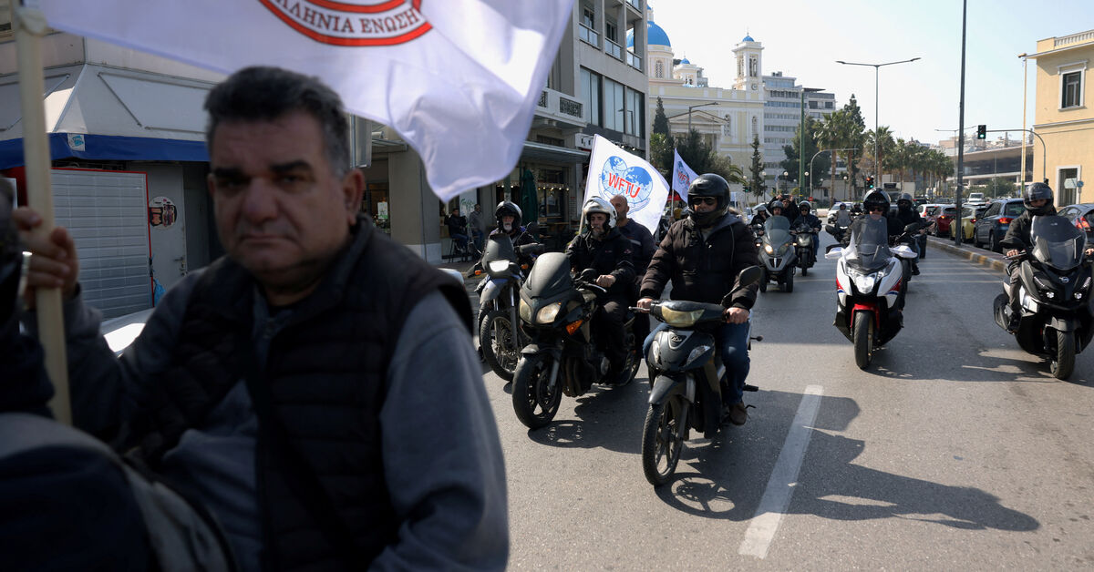 Greek seafarers strike over crews stranded in the Gulf by Iran war