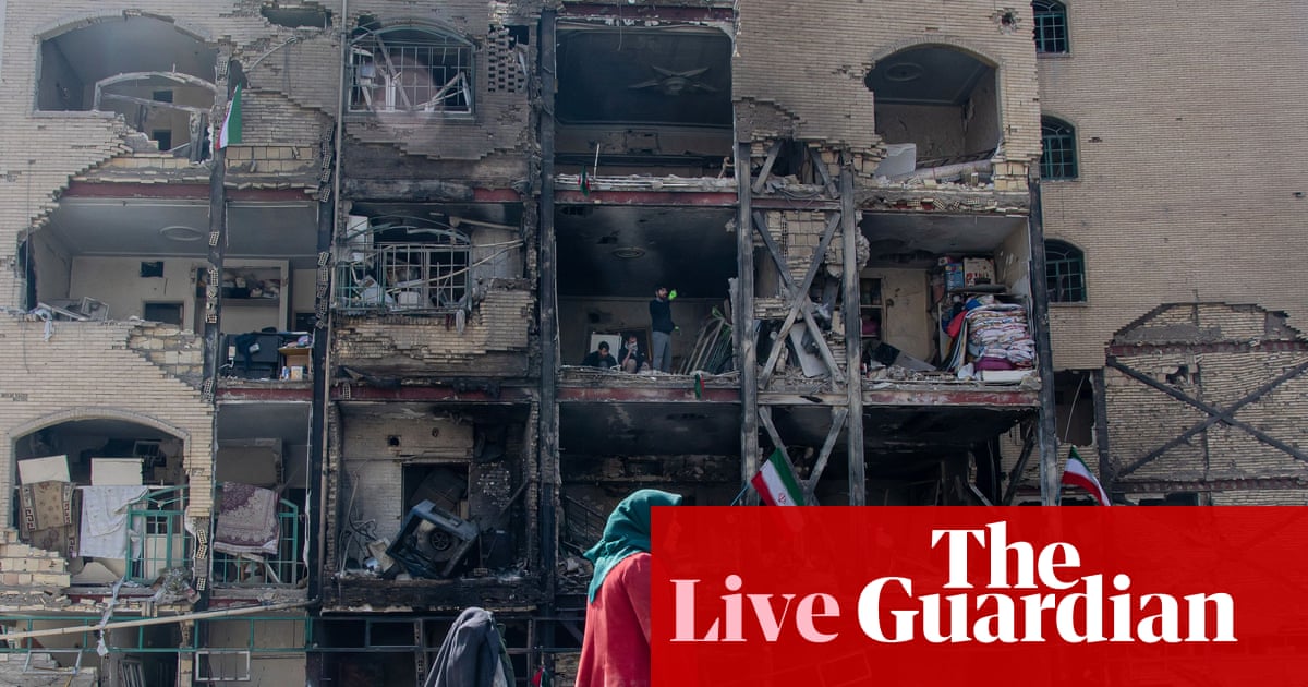 Middle East crisis live: explosions rock Tehran as Iran war enters second week | US-Israel war on Iran