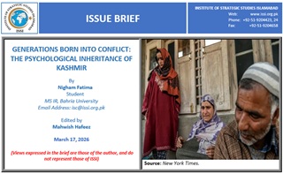 Issue Brief on “Generations Born into Conflict: The Psychological Inheritance of Kashmir”
