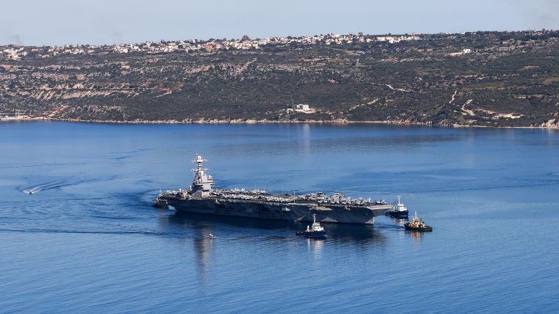 US aircraft carrier moves away from Iran war for repairs after fire
