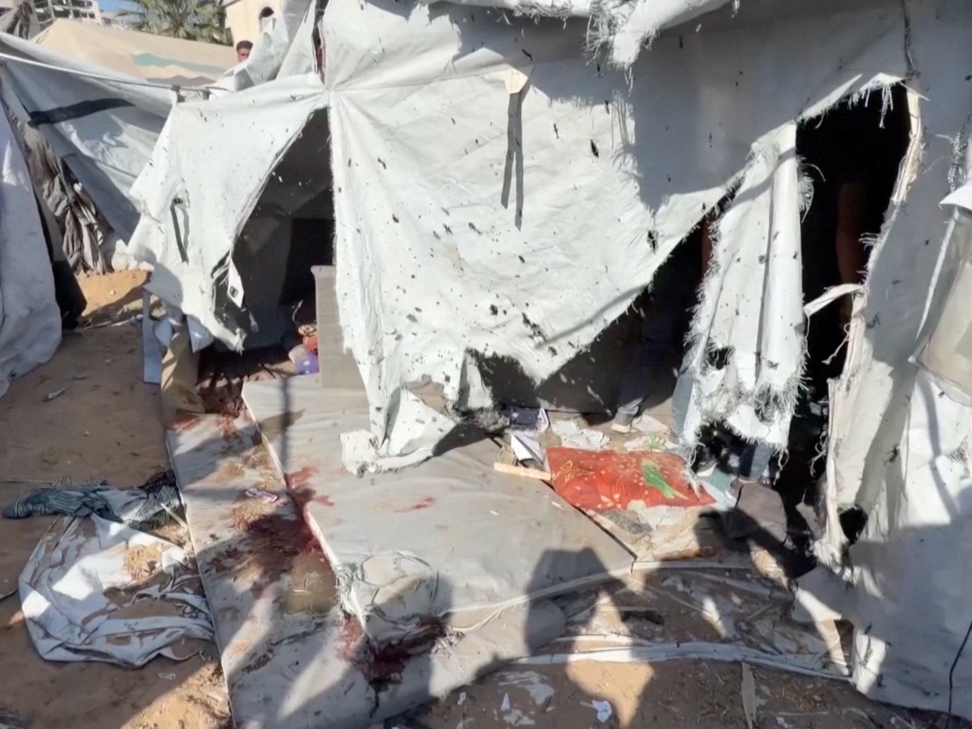 Israeli attack on Gaza City tent camp kills several Palestinians | Gaza News